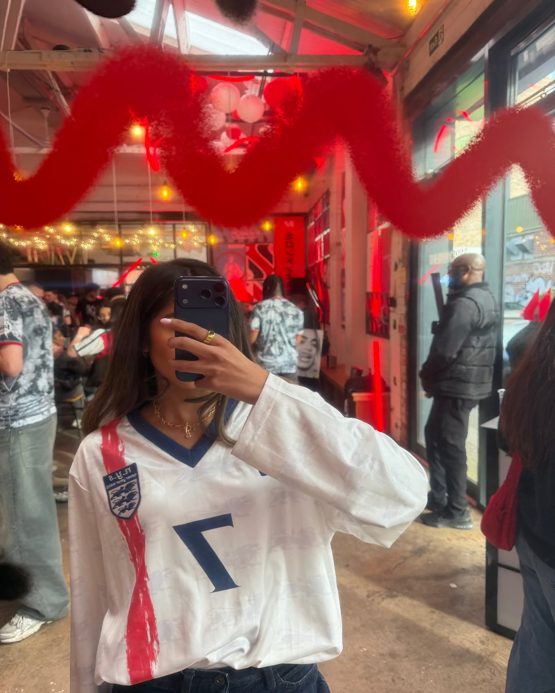 Three Lions Long Sleeve Football Shirt